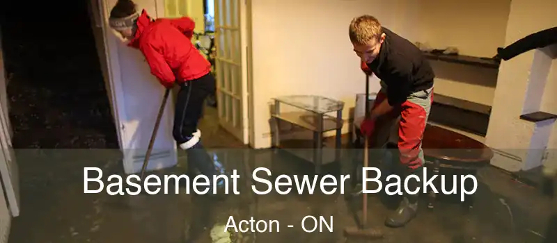 Basement Sewer Backup Acton - ON