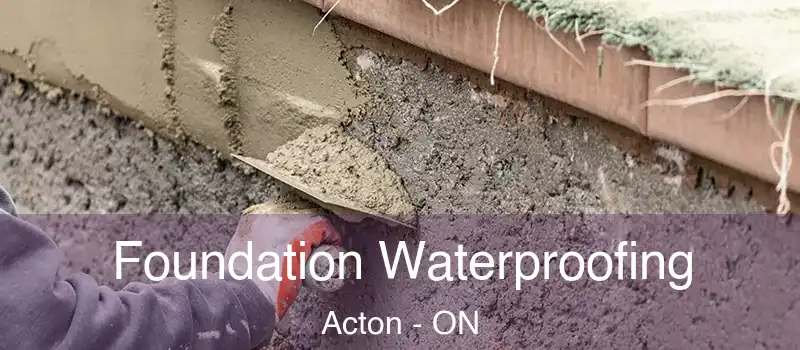 Foundation Waterproofing Acton - ON